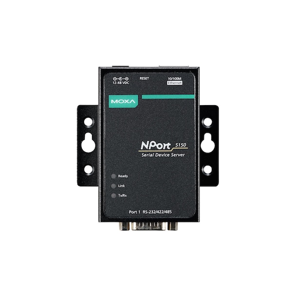 1Port Device Server, 10/100M Eth., Rs-232/422/485, Db9 Female, Nport 5150